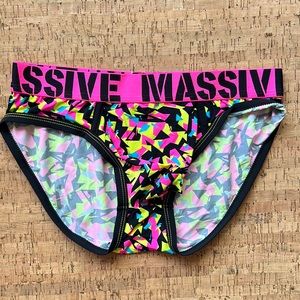 Mens Andrew Christian Massive print briefs